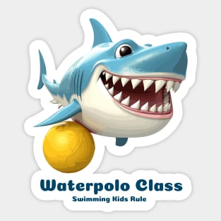 waterpolo class, swimming kids rule, v1 Sticker